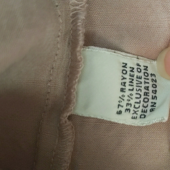 Banana Republic Linen Blend Skirt 0 Dusty Rose - Picture 5 of 14